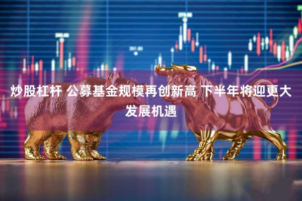炒股杠杆 公募基金规模再创新高 下半年将迎更大发展机遇